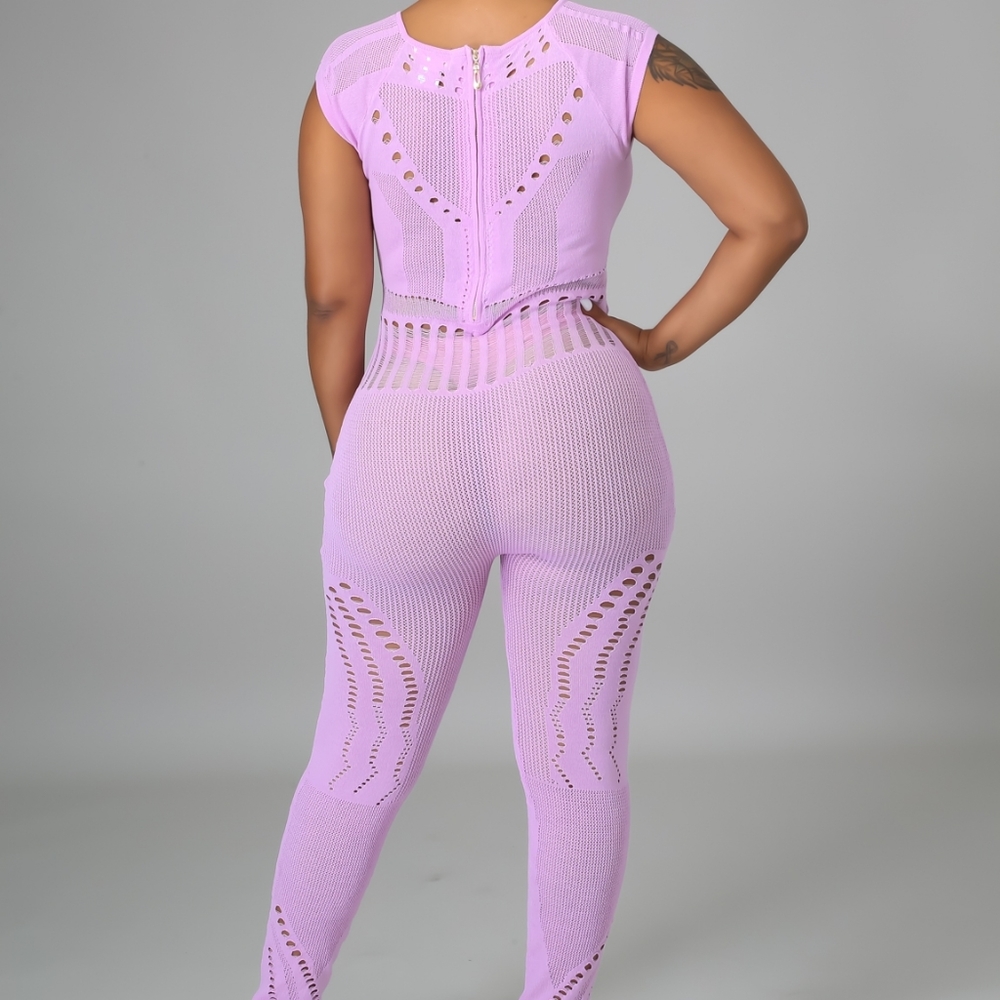Crochet Women's Jumpsuit - Picture 4 of 11